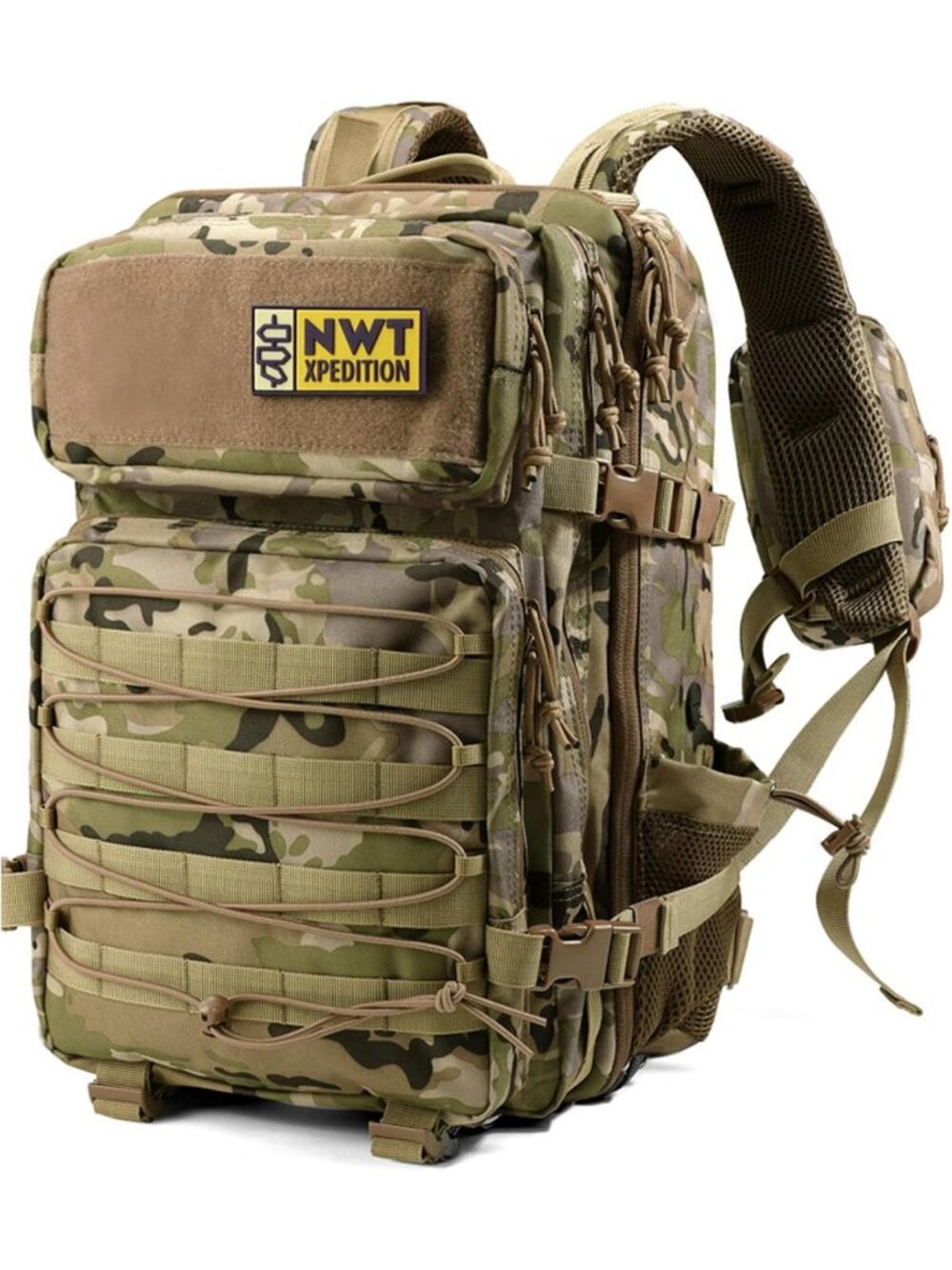 Tactical Military Backpack, Durable Molle Rucksack for Hiking, Camping & Travel